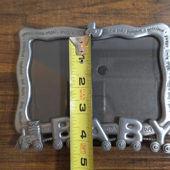 Malden Baby Pewter Picture Frame 3.5" X 5" Photos Train Baby Shower Christening - Picture 13 of 13